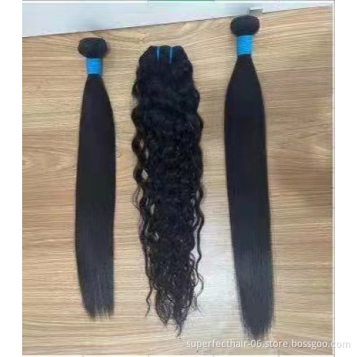Wholesale Cheap Natural Color bundle Straight Hair Weave Brazilian Water Wave Cuticle Aligned Human Hair